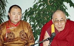A jelenlegi Diluv Khutagt a XIV. Dalai Lámával